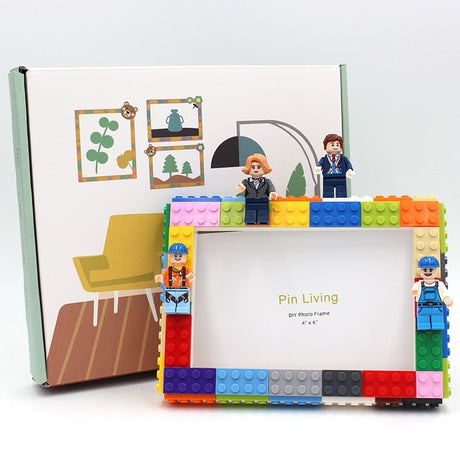 DIY Barns Byggkloss Foto Ram i Modern Stil Carvallo