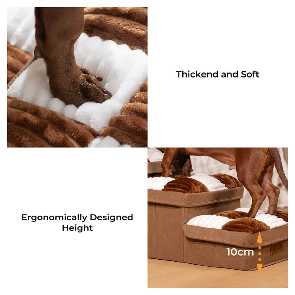 Stiliga Dog Stairs med Förvaring Hållbar Polypropen Design Carvallo