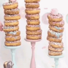 Royallure Trä Donut Ställ och Hållare för Att Visa Donuts, Muffins och Desserter Carvallo