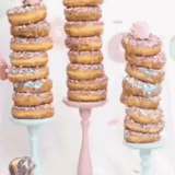 Royallure Trä Donut Ställ och Hållare för Att Visa Donuts, Muffins och Desserter Carvallo