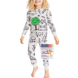 Barn Färg-i-bomull Pyjamas Set Carvallo