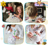 Barn Färg-i-bomull Pyjamas Set Carvallo