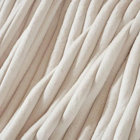 Varm & Mjuk Filt – Randig Design i Fleece/Plysch Hemnix