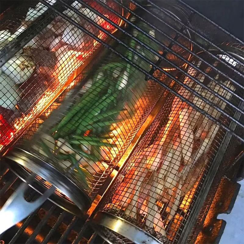 1+1 gratis Bärbar rullgrill i rostfritt stål MILA Sverige