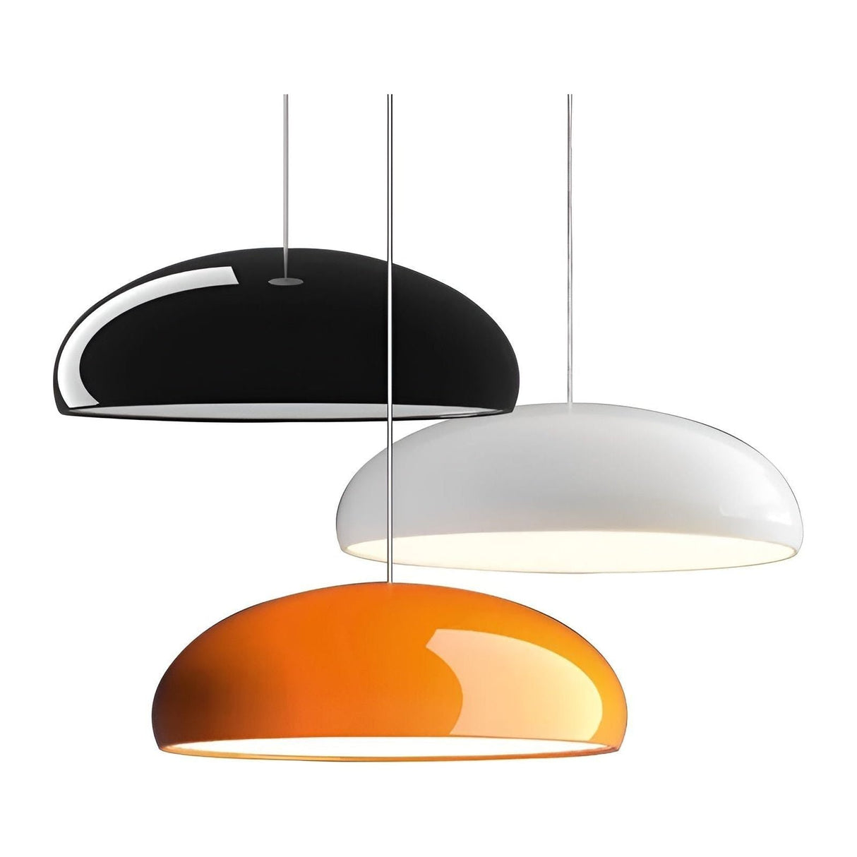 MacaronGlow Lampa - Glänsande LED Nordic Macaron Rund Hänglampa Carvallo