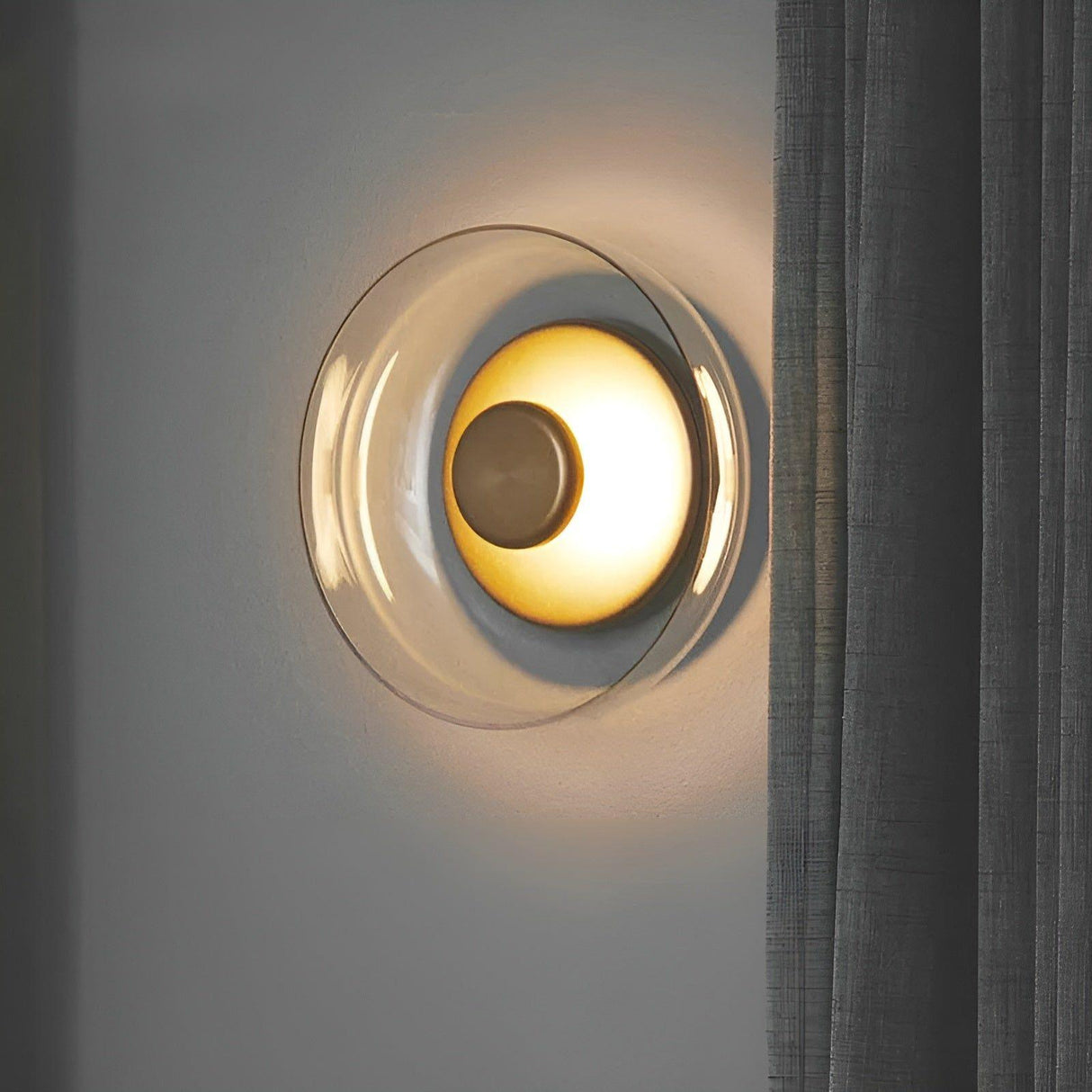 LED-vägglampa i glas – Nordisk design med varmt ljus | Idealisk för hall och vardagsrum Carvallo