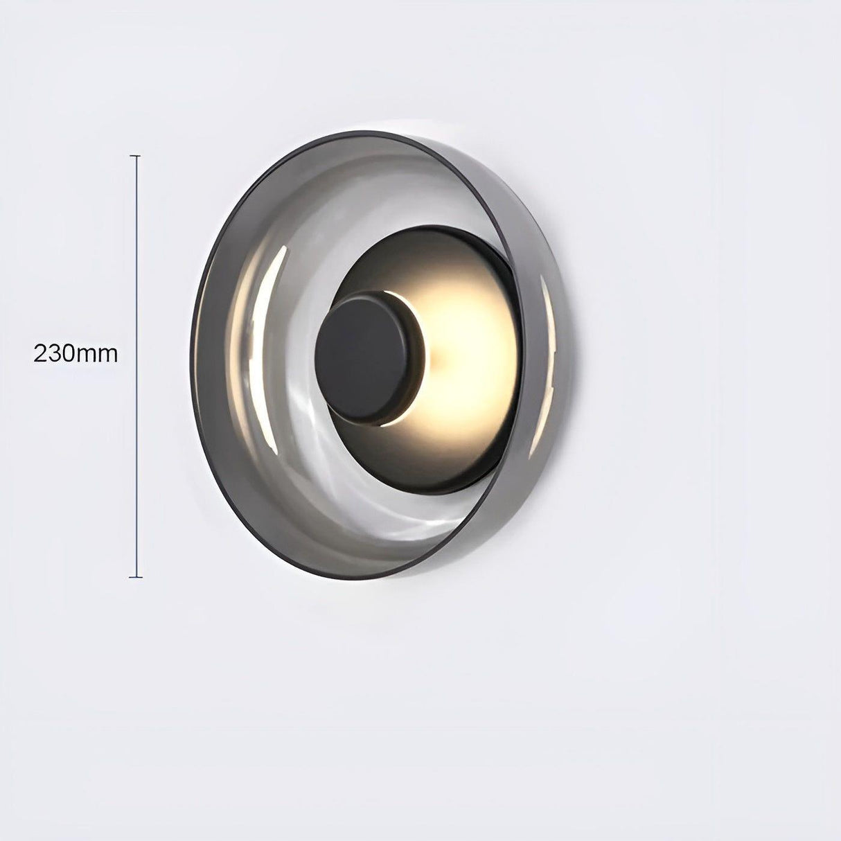 LED-vägglampa i glas – Nordisk design med varmt ljus | Idealisk för hall och vardagsrum Carvallo