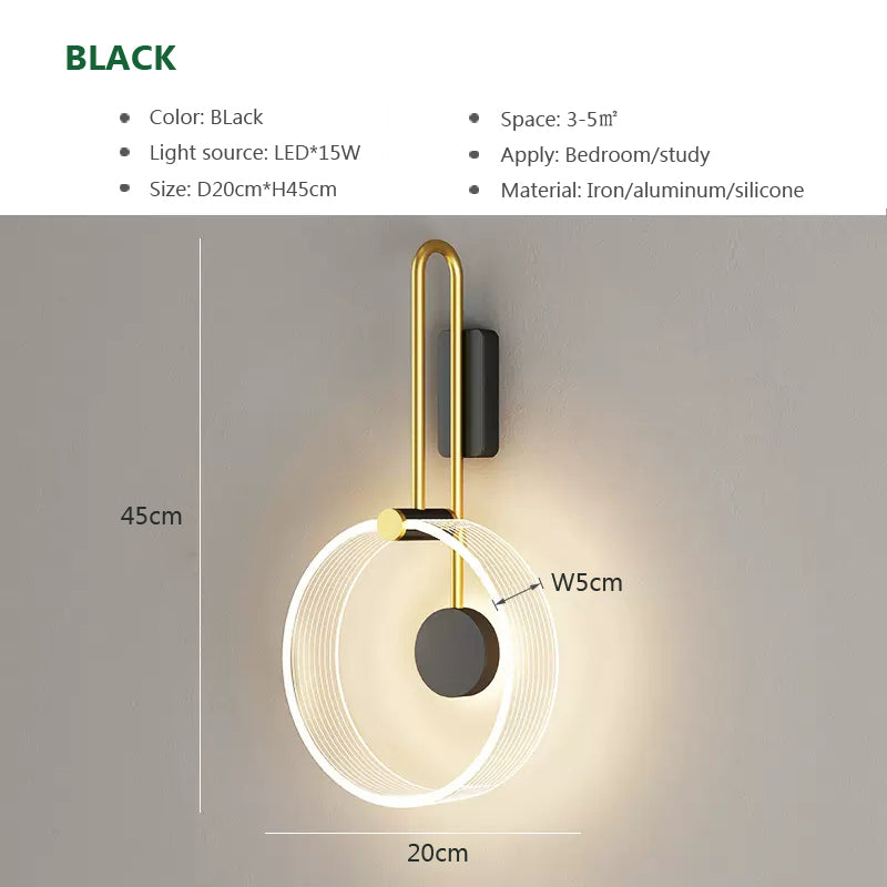 NordicaGlow – Minimalistisk LED Vägglampa Carvallo
