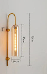 GlassGlow - Modern LED Vägglampa av Glas Carvallo