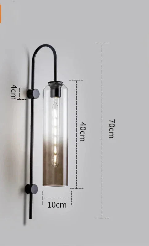 GlassGlow - Modern LED Vägglampa av Glas Carvallo