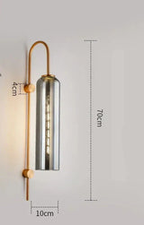 GlassGlow - Modern LED Vägglampa av Glas Carvallo