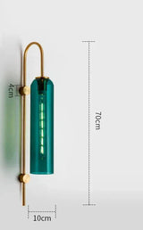 GlassGlow - Modern LED Vägglampa av Glas Carvallo