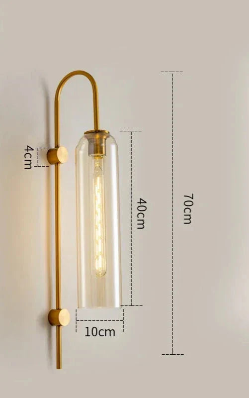 GlassGlow - Modern LED Vägglampa av Glas Carvallo