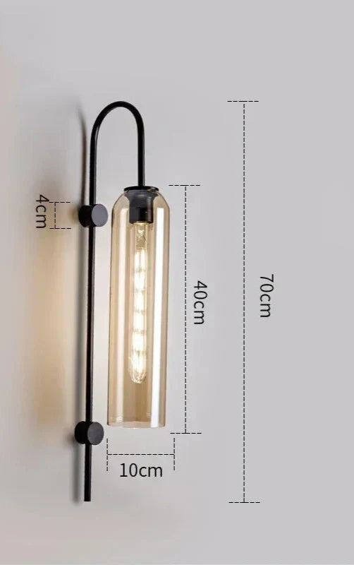 GlassGlow - Modern LED Vägglampa av Glas Carvallo