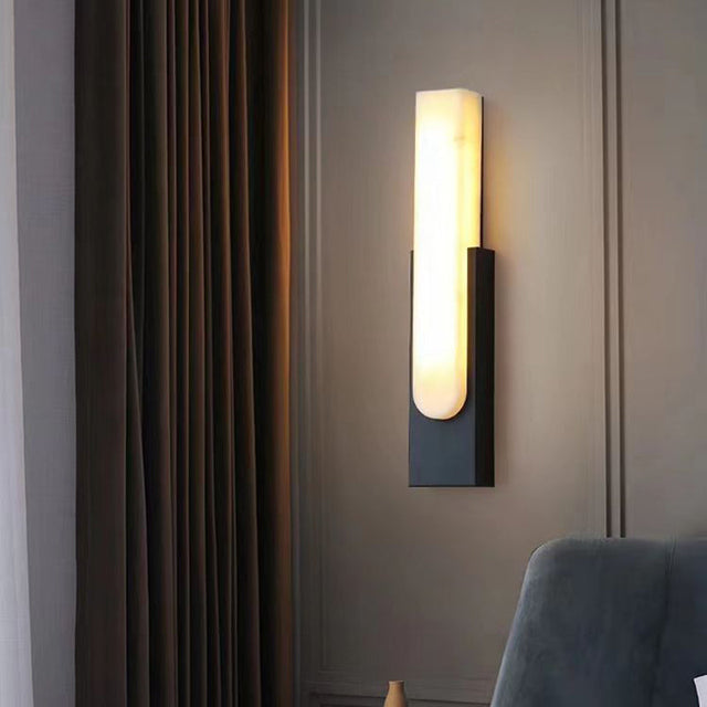 MarmorLuxe – Modern Marmor LED Vägglampa Carvallo