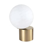 GlassGlow – Glaskula Bordslampa med LED-belysning i Modern Design | Nattlampa Carvallo