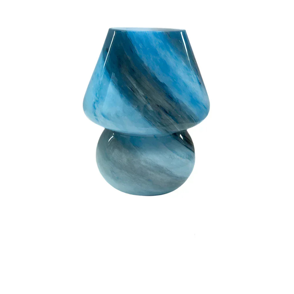 LumiGlow – Glaskula Svamp Lampa med LED-belysning Carvallo