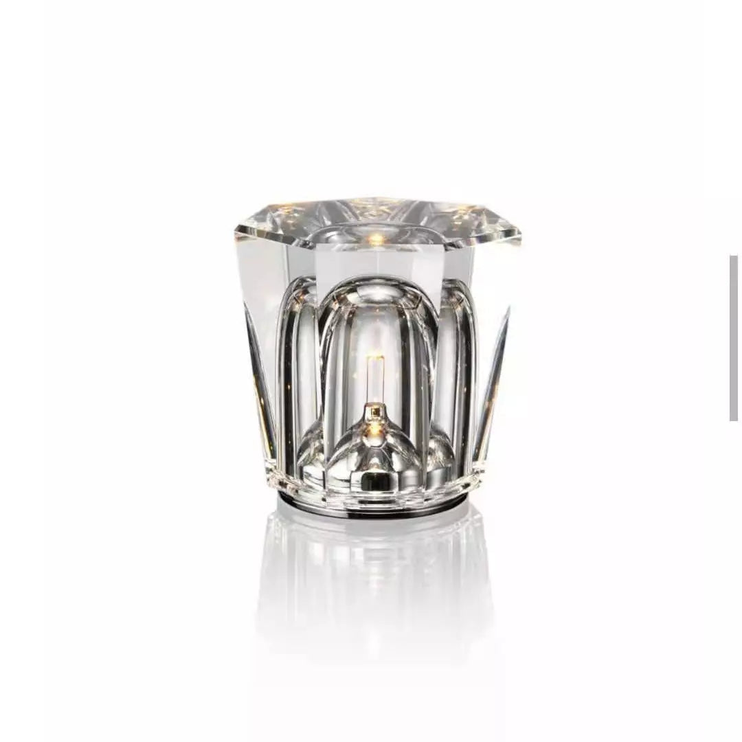 CrystalGlow - Trådlampa i kristall med LED-belysning Carvallo