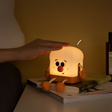 GlowToast - Uppladdningsbar LED Nattlampa i Toastdesign Carvallo
