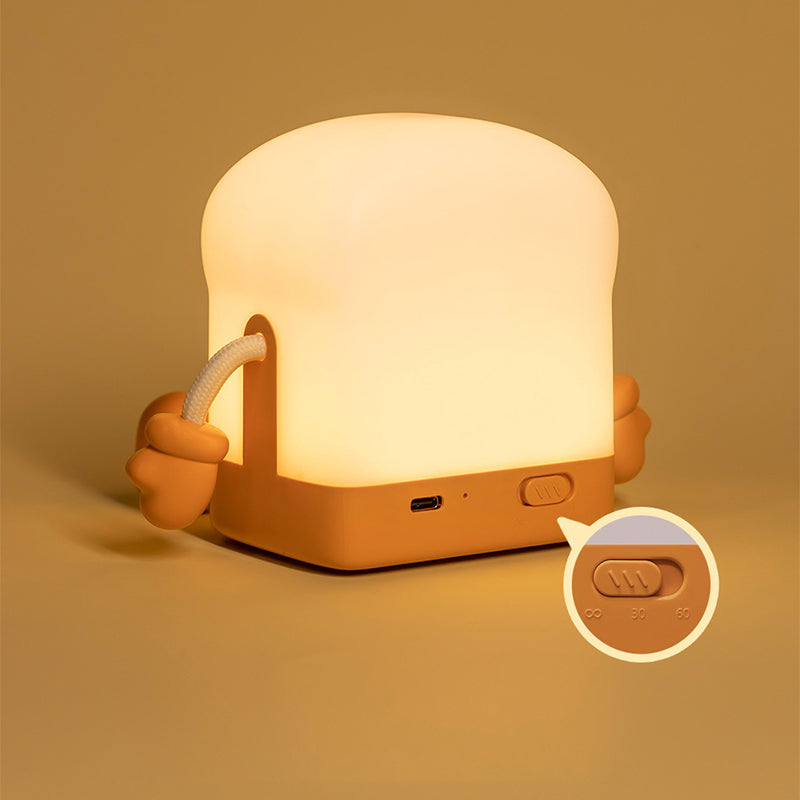 GlowToast - Uppladdningsbar LED Nattlampa i Toastdesign Carvallo