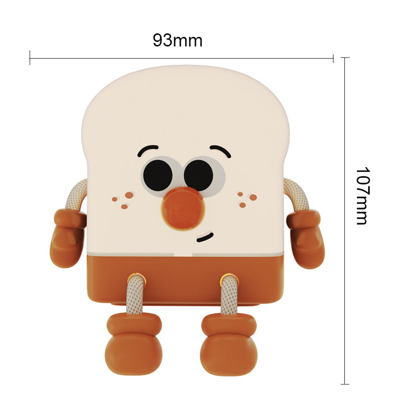 GlowToast - Uppladdningsbar LED Nattlampa i Toastdesign Carvallo