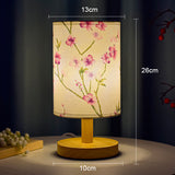 ZenGlow - Dekorativ Japansk Bordslampa med Träbas - Stämningsbelysning Carvallo