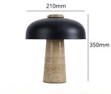 LuxeGlow - Marmorerad Skrivbordslampa med Tidlöst Design Carvallo