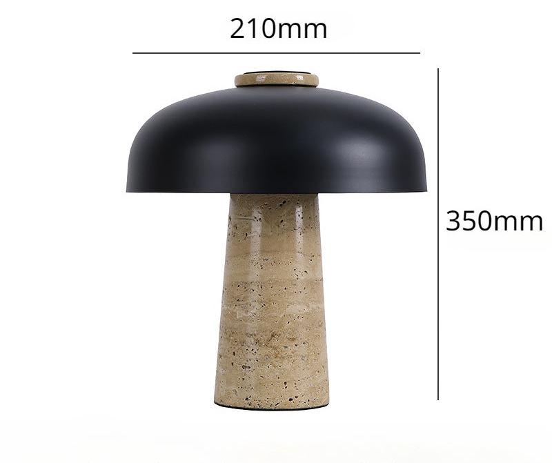 MarmorGlöd - Modern Marmor Skrivbordslampa | Elegant LED Bordslampa för Vardagsrum & Kontor Carvallo