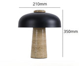 MarmorGlöd - Modern Marmor Skrivbordslampa | Elegant LED Bordslampa för Vardagsrum & Kontor Carvallo