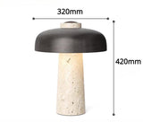 LuxeGlow - Marmorerad Skrivbordslampa med Tidlöst Design Carvallo