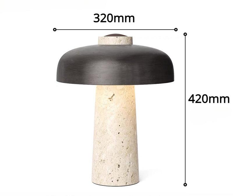 MarmorGlöd - Modern Marmor Skrivbordslampa | Elegant LED Bordslampa för Vardagsrum & Kontor Carvallo