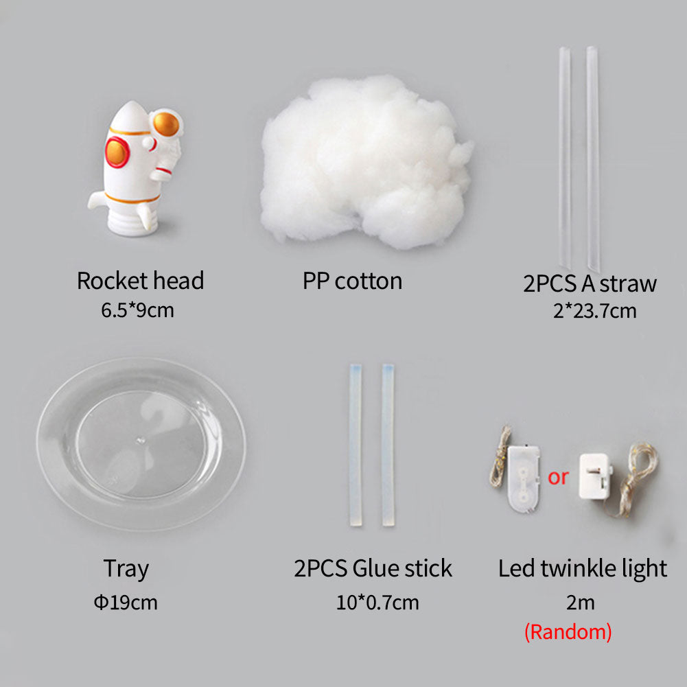 RocketGlow - Liten LED Raket Bordsbelysning för Barnrum & Dekoration Carvallo