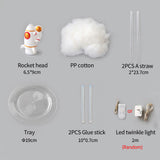 RocketGlow - Liten LED Raket Bordsbelysning för Barnrum & Dekoration Carvallo