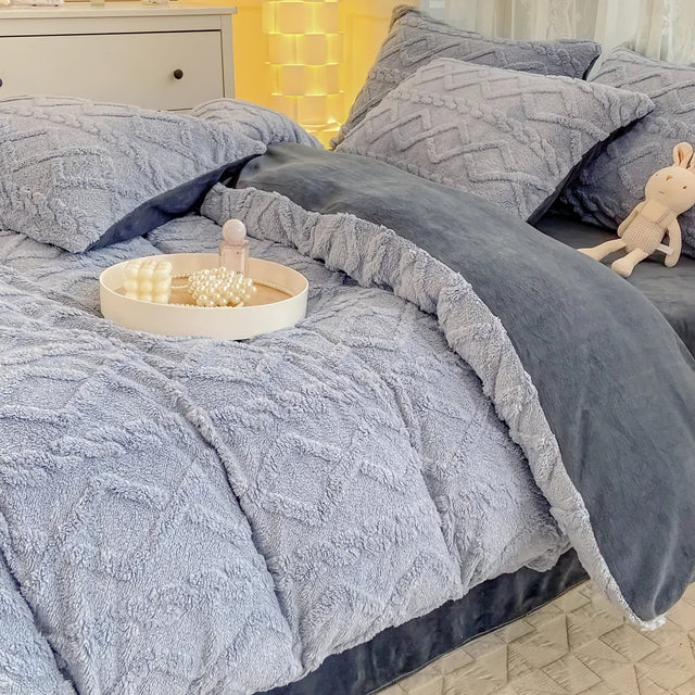 Royallure Lyxig Plysch Duntäcke - Ultra-mjuk & Cozy Sängkläder Carvallo