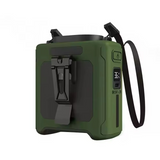 Carvallo Herrventilator Venturo Noble | 20.000 mAh Powerbank | Bälteklämma & LED-lampa | Kompakt 8,6 × 9,8 cm Carvallo