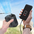 Uppladdningsbar midjefläkt med inbyggd powerbank och LED-ficklampa — Handsfree-kylning MILA Sverige