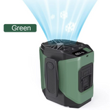 Carvallo Herrventilator Venturo Noble | 20.000 mAh Powerbank | Bälteklämma & LED-lampa | Kompakt 8,6 × 9,8 cm Carvallo