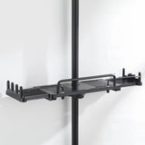 Carvallo Halter | Justerbar duschhuvudshållare & hylla | 2-i-1 design | Platsbesparande plast Carvallo