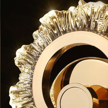 SunGlow – Guld LED Vägglampa Carvallo