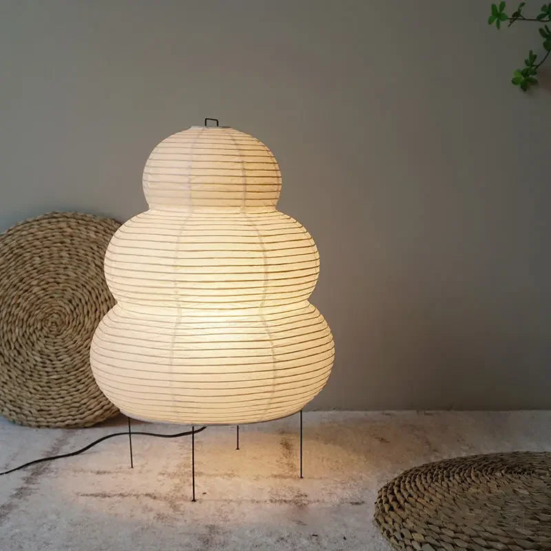Äkta japansk papperslampa med retrostil – Mjuk belysning för varje rum Carvallo