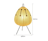 LumiZen – Japansk Pappers Taklampa i Retro Stil, Traditionell Belysning för Sovrum och Vardagsrum Carvallo