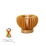 LumiWood – Träbordslampa i Skandinaviskt Design, LED Dekorativ Belysning Carvallo