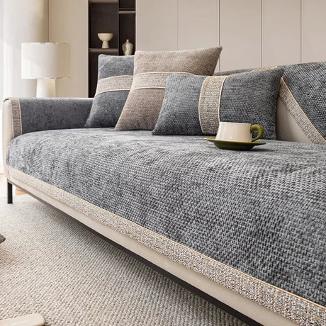 Carvallo – Elegant och hållbart sofföverdrag med halkfri undersida för komplett skydd Carvallo