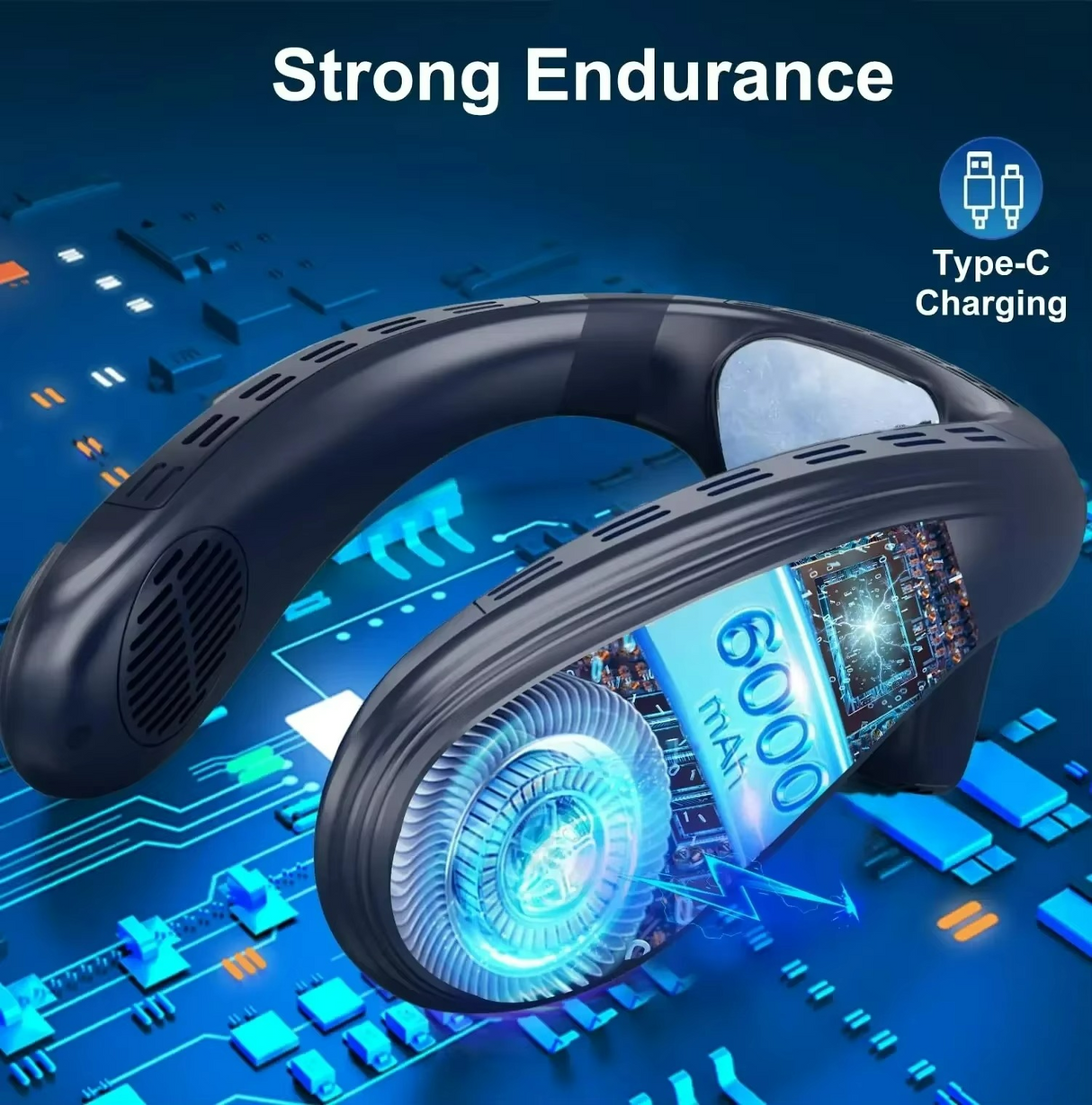 Bärbar nackkylare – Semiconductor Chill Tech & USB-uppladdningsbart batteri MILA Sverige