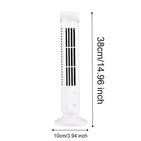 Kompakt tornfläkt med tyst bladlös Breeze-teknik MILA Sverige