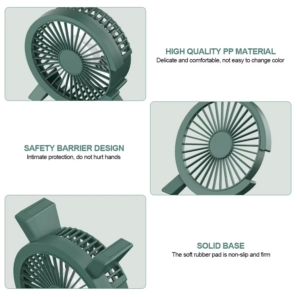 Mini elektrisk kylfläkt - Ultralätt bärbar bris för hemmet, skrivbordet och resor MILA Sverige