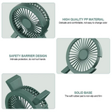 Mini elektrisk kylfläkt - Ultralätt bärbar bris för hemmet, skrivbordet och resor MILA Sverige