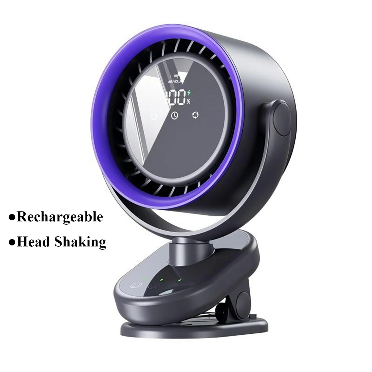 Flexibel stativ-minifläkt – USB-laddningsbar handhållen kylning med böjbara ben MILA Sverige