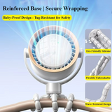 Flexibel stativ-minifläkt – USB-laddningsbar handhållen kylning med böjbara ben MILA Sverige