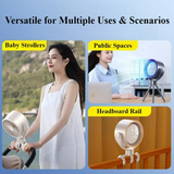 Flexibel stativ-minifläkt – USB-laddningsbar handhållen kylning med böjbara ben MILA Sverige